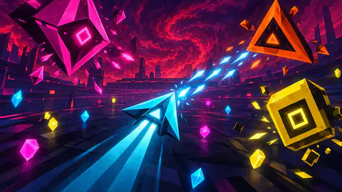 Neon Siege cover art (a game we make)